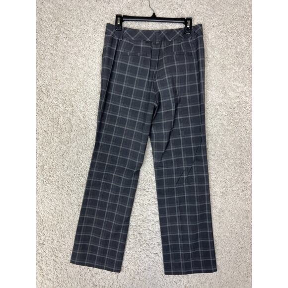 Talbots Dress Pants Womens Size 6 Gray Plaid Mid Rise Career - Picture 4 of 11